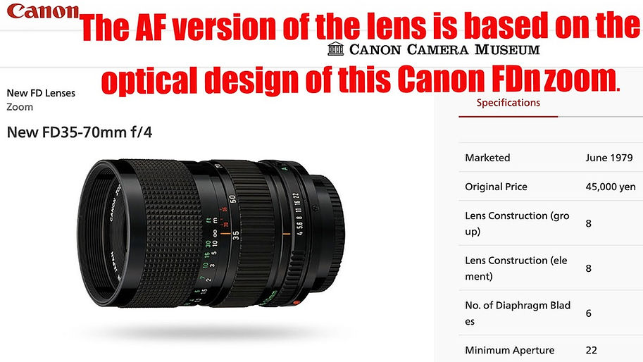 Canon nFD AF 4.0 3570mm apertureonepointfour